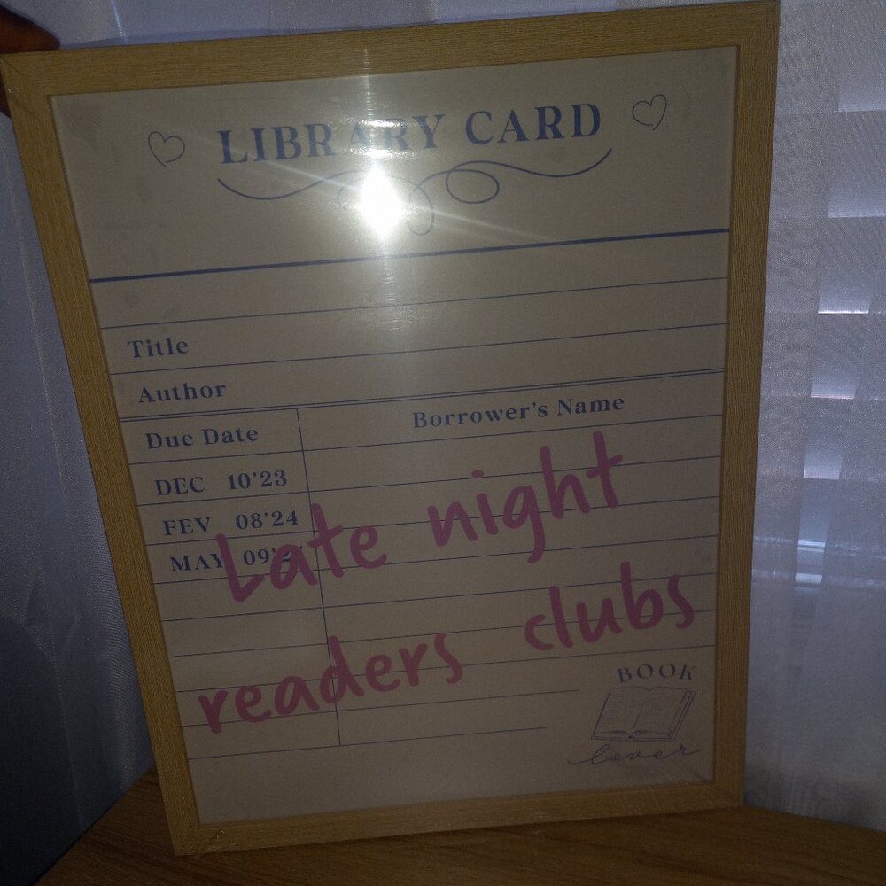 NWT ASHLAND LIBRARY CARD WALL ART